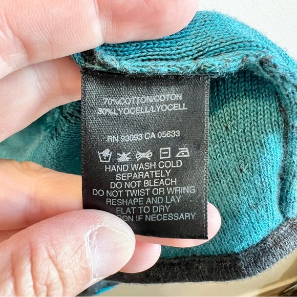 Nic+Zoe Long Ruffle Sweater Vest Small Gray Teal Turquoise Boho Artsy Layered - Picture 5 of 9